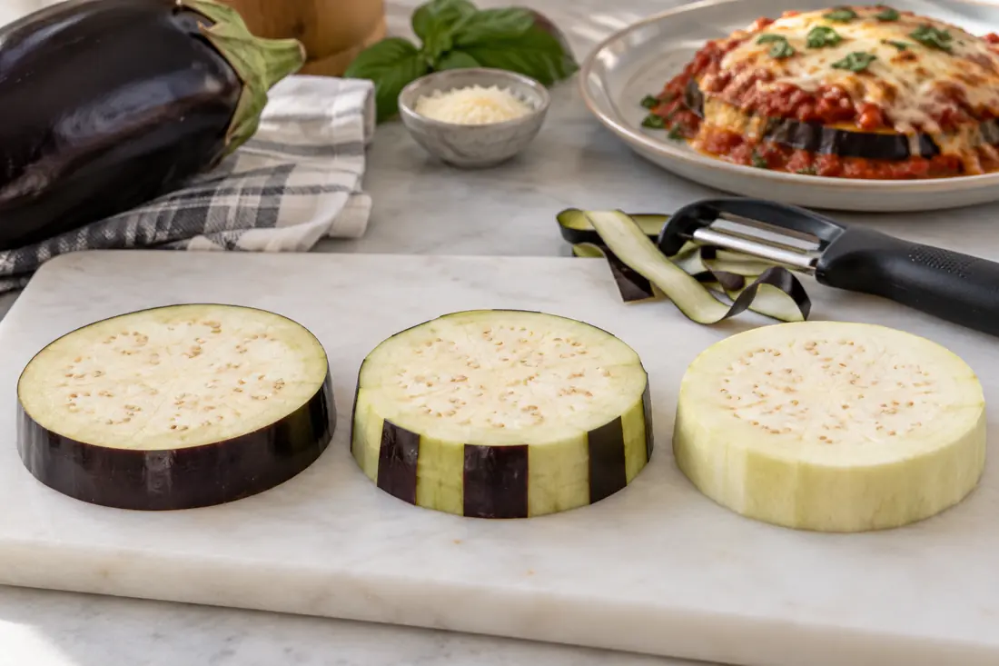 Do You Peel Eggplant for Eggplant Parmesan? preparation comparison